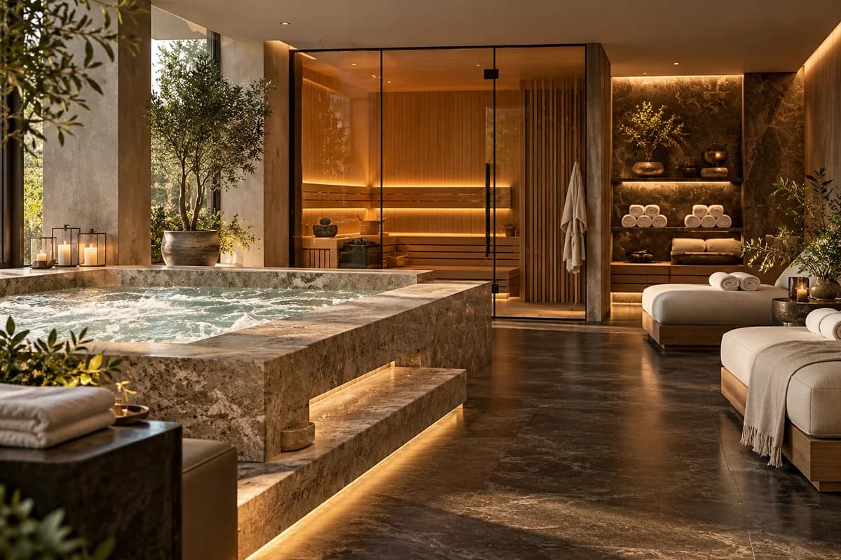 Strefa SPA z jacuzzi i sauną